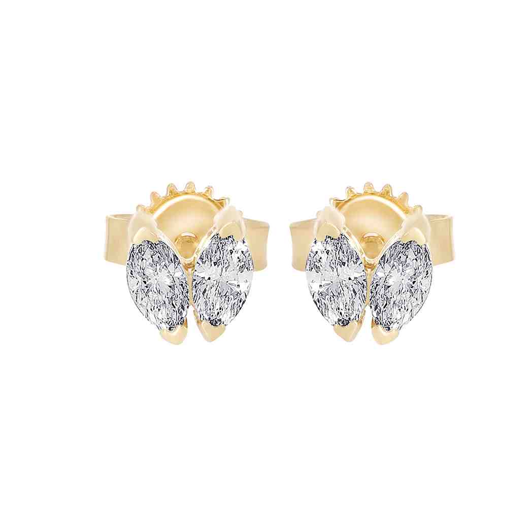 Marquise Shape Diamond Stud Earrings ER22207A
